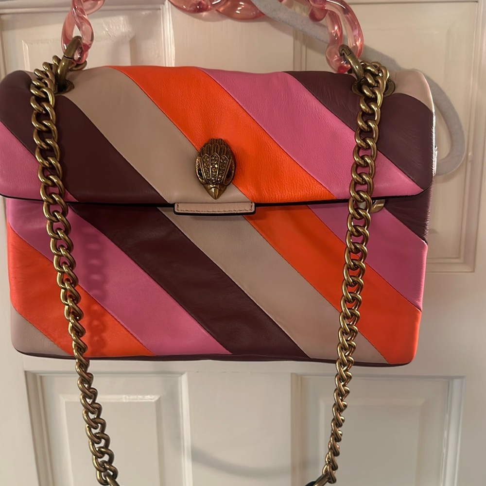 Kurt Geiger pink combo handbag.
